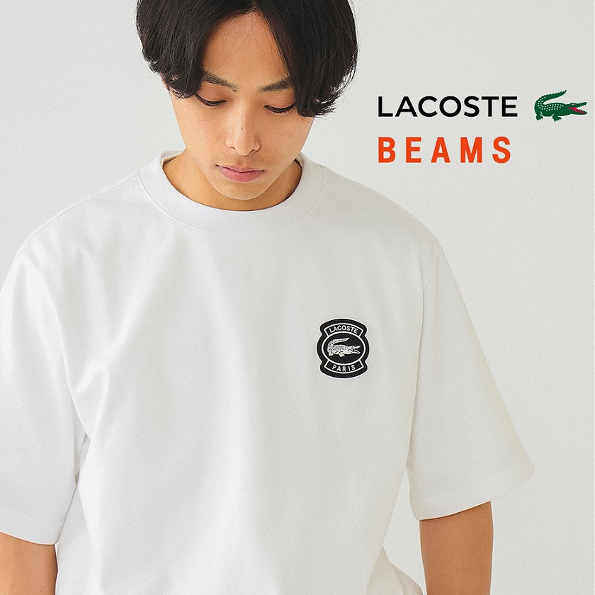 LACOSTE for BEAMS / 別注 アーカイブロゴ Tシャツ（Tシャツ 