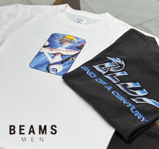 BEAMS MEN�i�r�[���X �����j�̃V���b�v�j���[�X�u�yBlur�z�Ò��̂悤�Ȑ[�݂̂���\��̃v�����g�����͂̃O���t�B�b�NT�V���c�v
