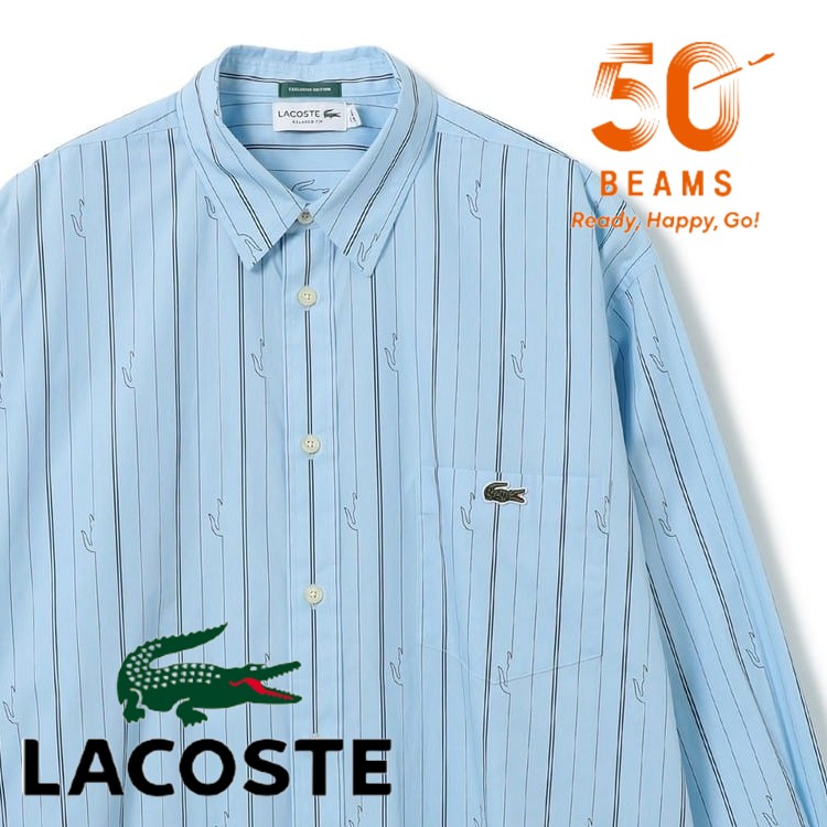 BEAMS MEN�i�r�[���X �����j�̃V���b�v�j���[�X�u�b�蕦���I�yLACOSTE×BEAMS�z�X�g���C�v�V���c�I�v