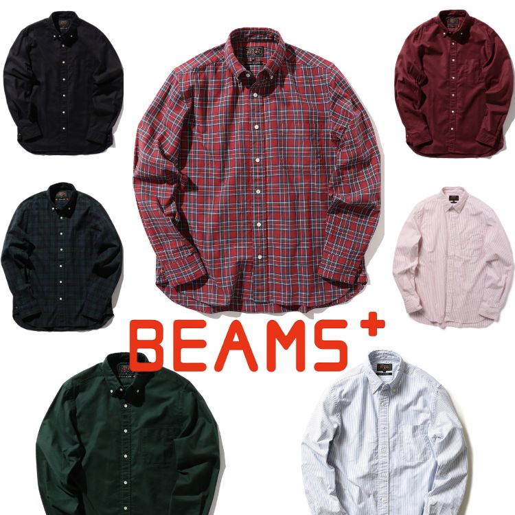 BEAMS MEN�i�r�[���X �����j�̃V���b�v�j���[�X�u�yBEAMS PLUS�z�H�̑����ɂ҂�����Ȓ�ԃ{�^���_�E���V���c���ǉ����ג��B�v