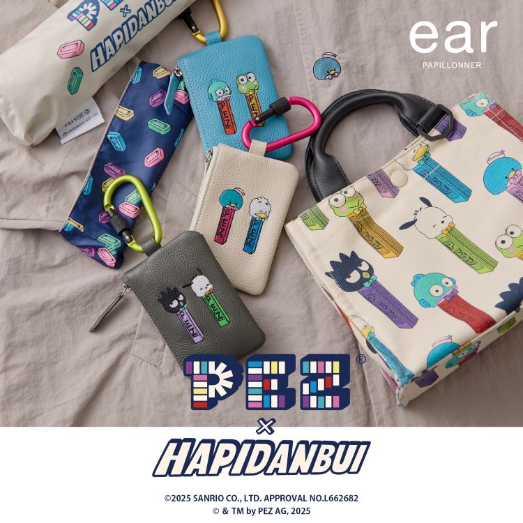 PEZ(ペッツ)✖️ear イアパピヨネ　新品　晴雨兼用・折り畳み傘　レア　完売品 PEZ(ペッツ)× ear】晴雨兼用・折り畳み傘（折りたたみ傘）｜ear