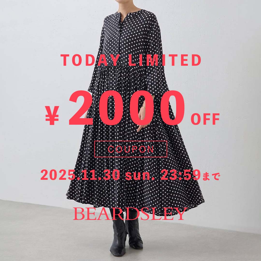 ドットギャザーワンピース（ワンピース）｜BEARDSLEY（ビアズリー）の