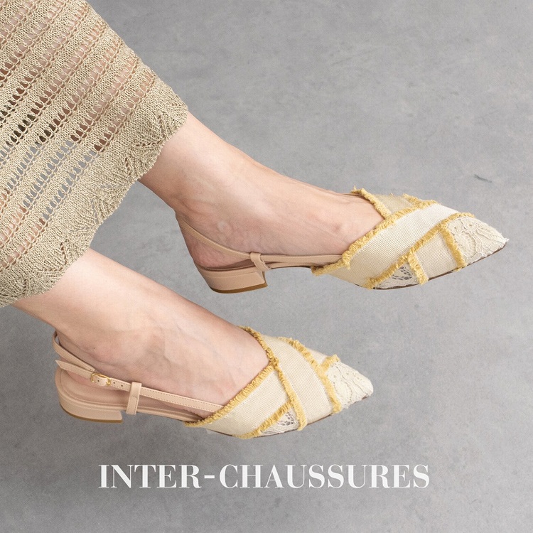 INTER-CHAUSSURES�i�C���^�[ �V���V���[���j�̃V���b�v�j���[�X�u�{�ȃ��[�X���n���V���[�Y�ɂ��B���[�q�[���o�b�N�o���h�p���v�X�v