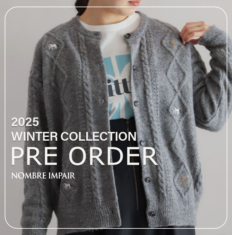 NOMBRE IMPAIRimu Ay[j̃Vbvj[Xuy\z2025 AW COLLECTION PRE ORDERbNOMBRE IMPAIRv