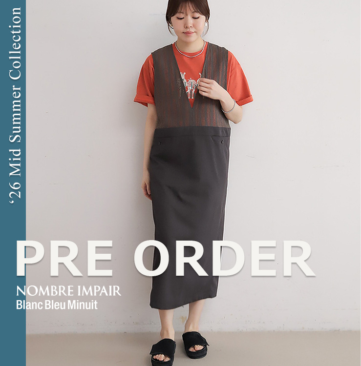 ワンピース m 予約】キンモクセイPT クレリックワンピース（ワンピース）｜NOMBRE