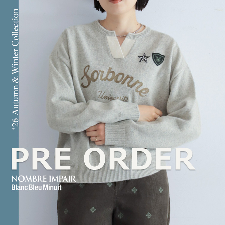 NOMBRE IMPAIR�i�m���u�� �A���y�[���j�̃V���b�v�j���[�X�u�y�\��z2026 Autumn & Winter Collection PRE ORDER�bNOMBRE IMPAIR�v