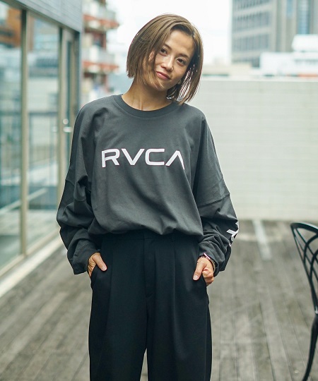 RVCA メンズ FAKE RVCA CR トレーナー【2023年秋冬モデル】/ルーカ