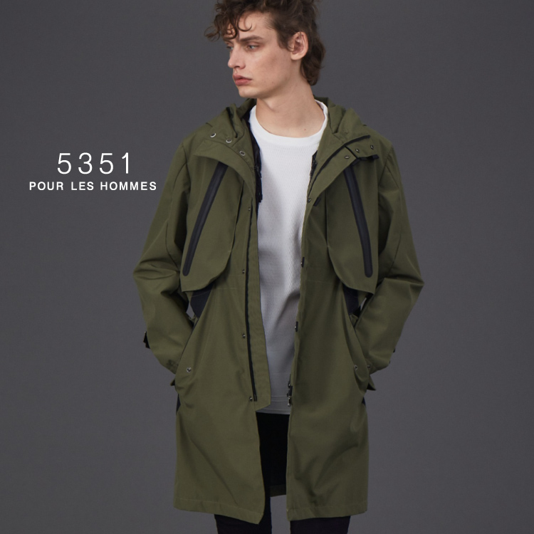 5351 POUR LES HOMMES SCHORL モッズコート-