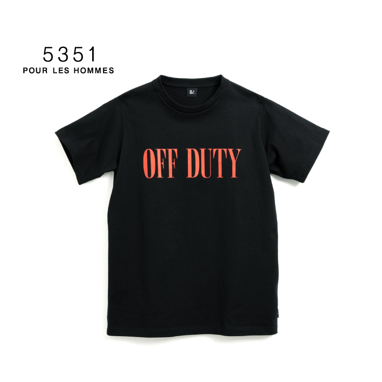 【ブラック】【5/】OFF DUTY ショートスリーブTシャツ