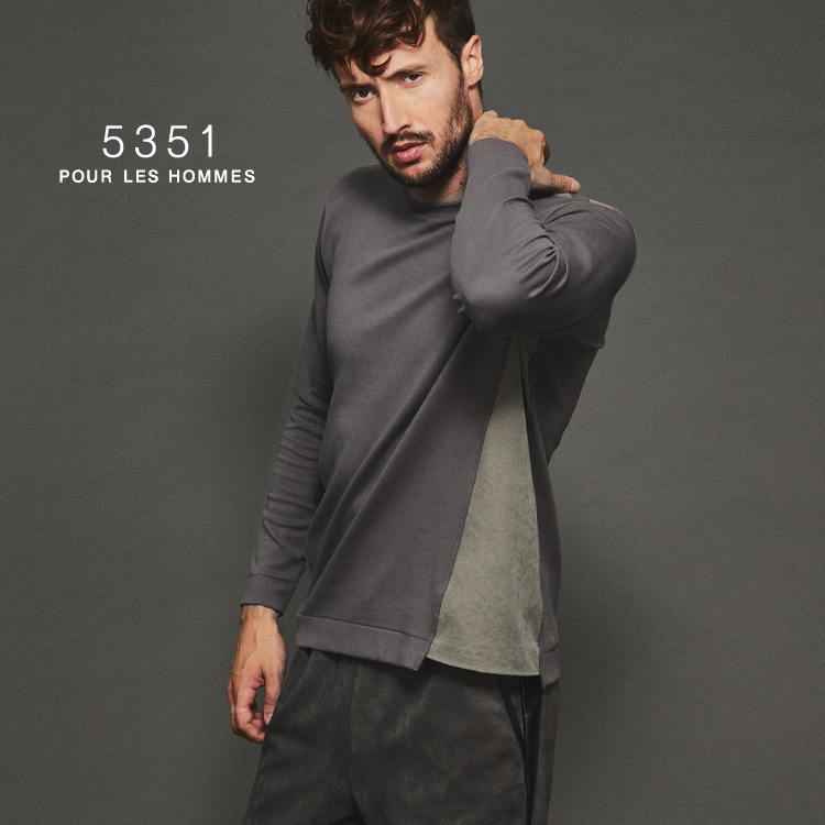 5351プールオム 5351Pour Les Hommes ロングブルゾン - ブルゾン