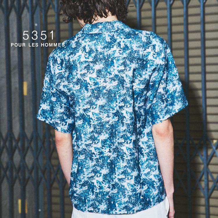 25S/S】アズレージョプリント 長袖シャツ / ペイズリー柄