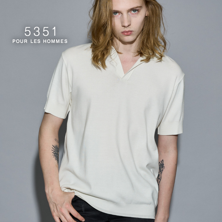 5351POUR LES HOMMES　サンバイザー　フリンジ 5351pour les Hommes / フリンジレザーウエストホルターバッグ