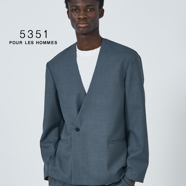5351 POUR LES HOMMES 5351プールオム　セットアップ LEON別注/セットアップ対応】ベルベット ジップ フーディー