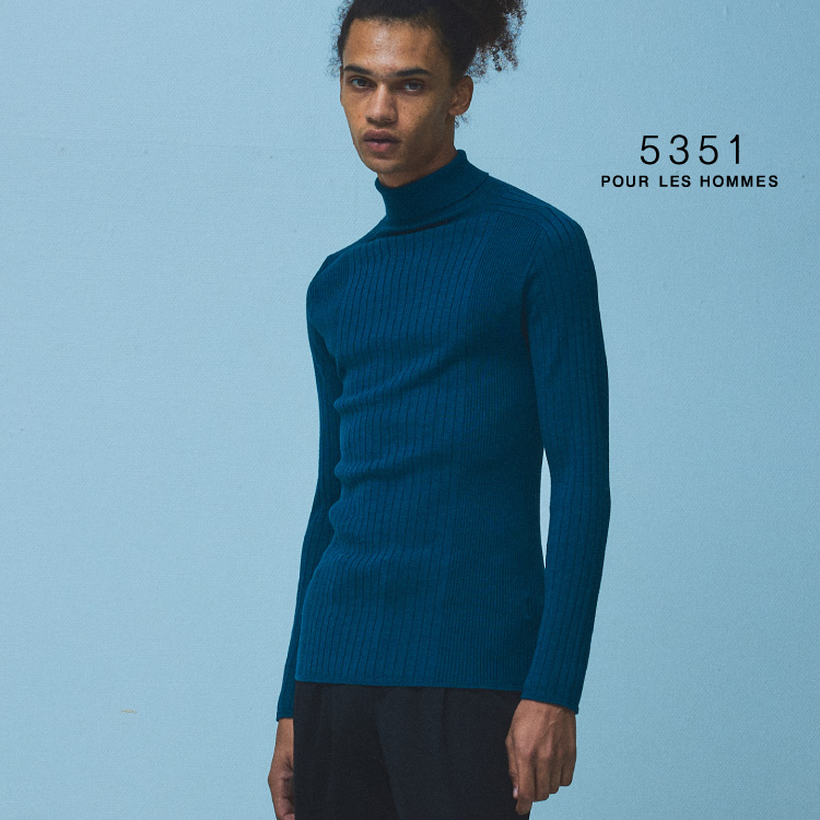 5351POUR LES HOMMES　ホールガーメント タートルネックニット タートルネック ホールガーメントニット（ニット/セーター）｜5351