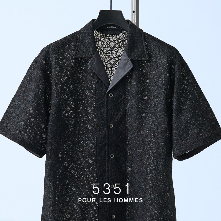 5351POUR LES HOMMES�i5351�v�[�� �I���j�̃V���b�v�j���[�X�u�h�J�f�U�C�����ۗ��I�[�v���J���[�V���c�v
