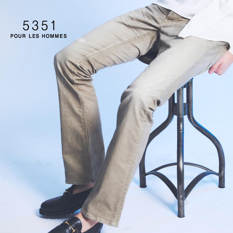 5351POUR LES HOMMES�i5351�v�[�� �I���j�̃V���b�v�j���[�X�u���A���ɋ߂��_���[�W���H�t���A�f�j�� �v