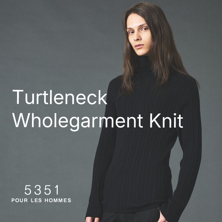 5351POUR LES HOMMES�i5351�v�[�� �I���j�̃V���b�v�j���[�X�u�g�̂ɋz���t���^�[�g���l�b�N�j�b�g �v