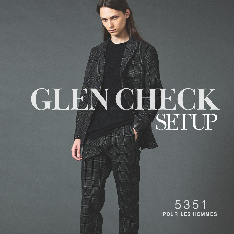 5351POUR LES HOMMES�i5351�v�[�� �I���j�̃V���b�v�j���[�X�u���s���̂���A�e��Z���A�O�����`�F�b�N�Z�b�g�A�b�v�v