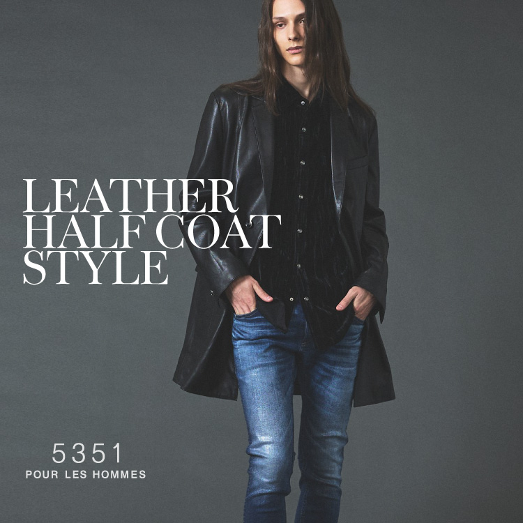 5351POUR LES HOMMES�i5351�v�[�� �I���j�̃V���b�v�j���[�X�u���U�[ �n�[�t�R�[�g�ł���A�H�~�̃��[�h�X�^�C���v