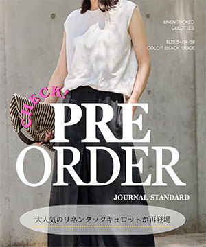 JOURNAL STANDARD�i�W���[�i���X�^���_�[�h�j�̃V���b�v�j���[�X�u�yPRE ORDER�z ���T�̗\��A�C�e�����`�F�b�N�I�v