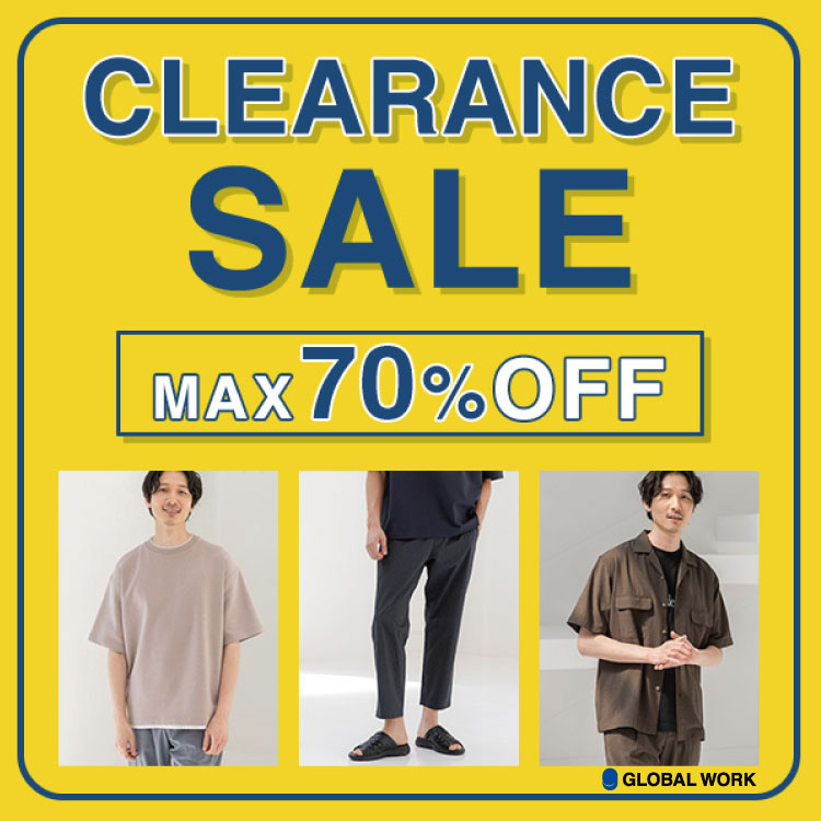 GLOBAL WORK｜グローバルワークのトピックス「【MENS】MAX70％OFF