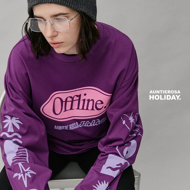 オーバーサイズロンT/OFFLINE（Tシャツ/カットソー）｜Auntie Rosa