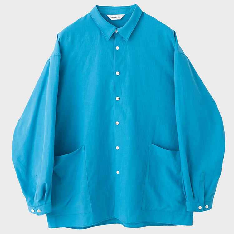 DIGAWEL/ディガウェル】Side pocket L/S shirt②（シャツ/ブラウス