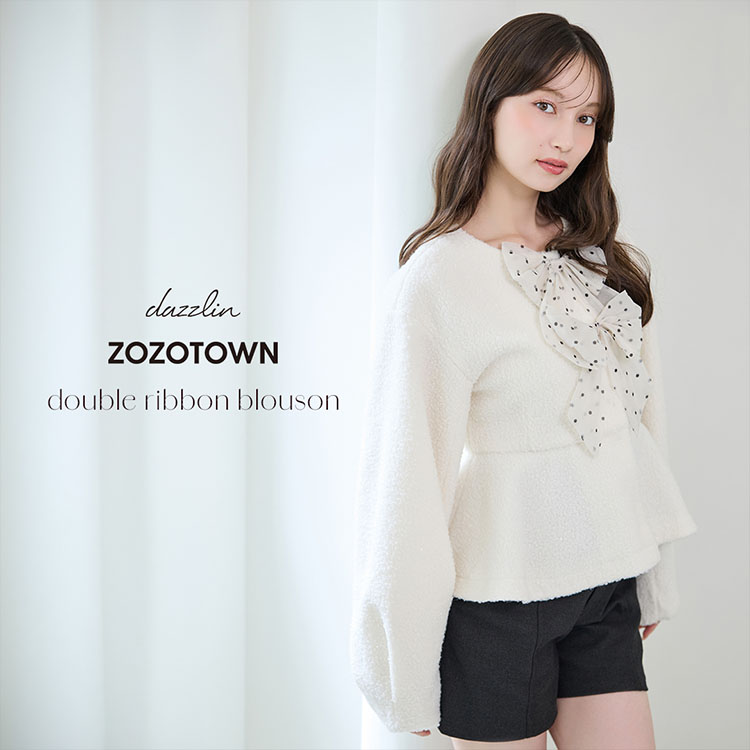 dazzlin�i�_�Y�����j�̃V���b�v�j���[�X�u�y double ribbon blouson �z�v