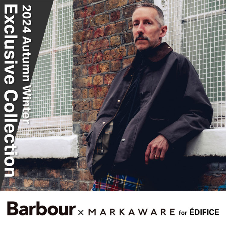 Barbour BURGHLEY MARKAWARE 拡げ Edifice別注