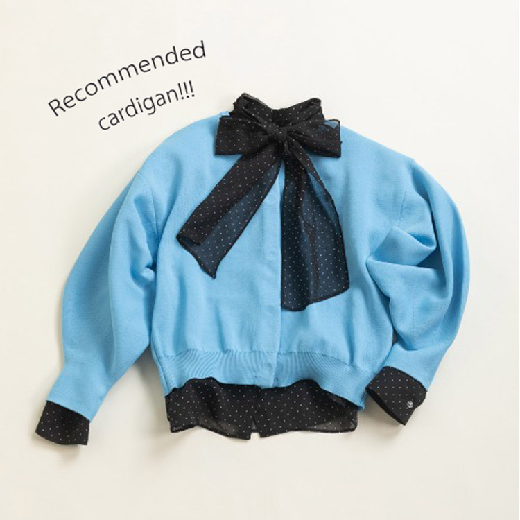 Dot��Stripes�@CHILDWOMAN�i�h�b�g�A���h�X�g���C�v�X�@�`���C���h�E�[�}���j�̃V���b�v�j���[�X�uRecommended cardigan�v