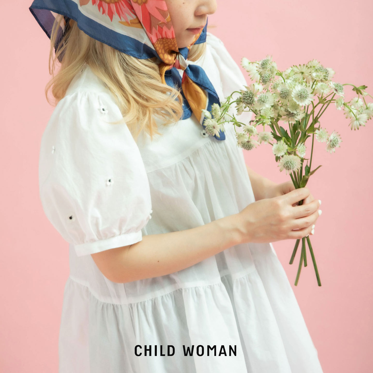 Dot&Stripes CHILDWOMAN - エスニックフラワー パフスリーブショートブラウス Dot＆Stripes CHILDWOMAN｜ドットアンドストライプス チャイルド