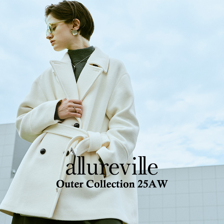 セール】Wリバースタンドカラーショートコート（ノーカラーコート