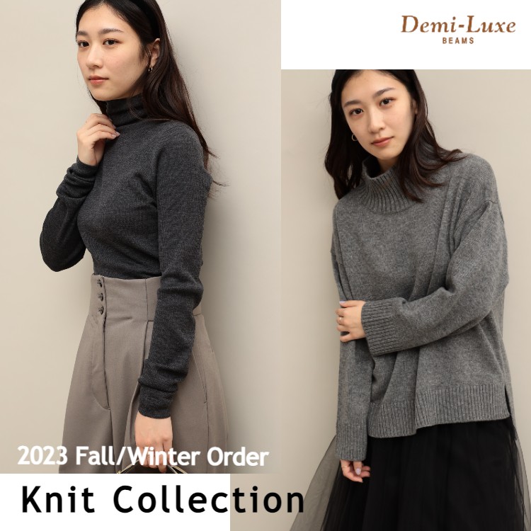 Demi-Luxe BEAMS / センターシーム クルーネックニット（ニット