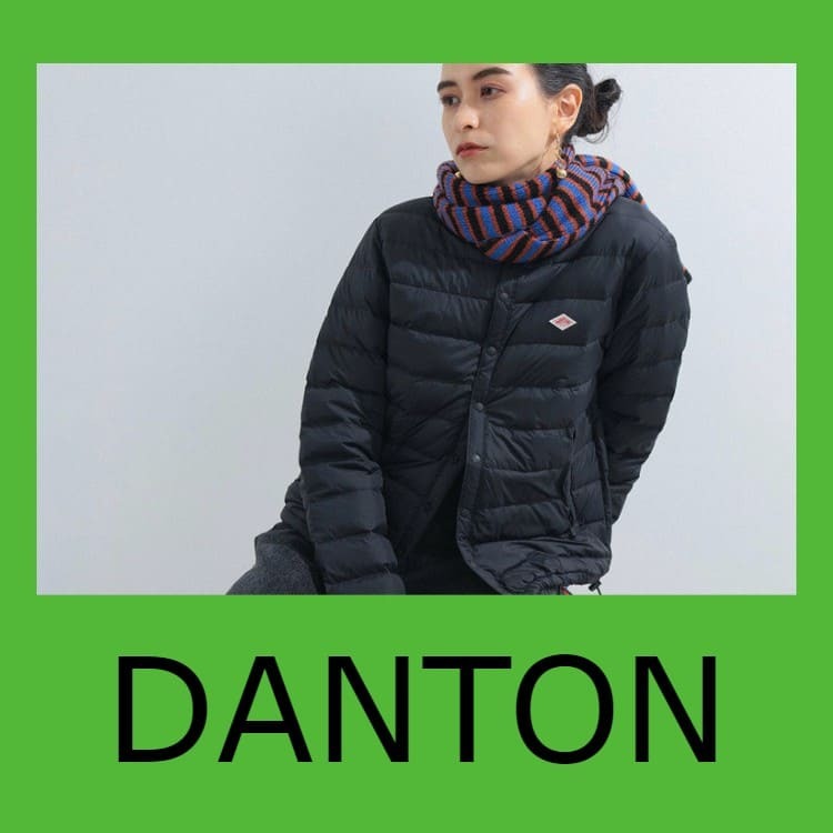 DANTON × Ray BEAMS / 別注 スタンドカラー モッサダウン コート
