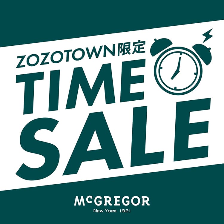 McGREGOR�i�}�b�N���K�[�j�̃V���b�v�j���[�X�u�yMcGREGOR�zZOZOTOWN���� �X�y�V�����^�C���Z�[���J�ÁI�I�v
