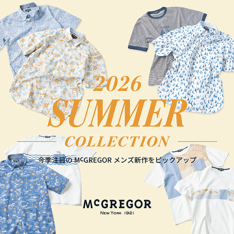 McGREGOR�i�}�b�N���K�[�j�̃V���b�v�j���[�X�u�yMcGREGOR MENS�z�Ăɉf�����l�̃����Y�X�^�C���v