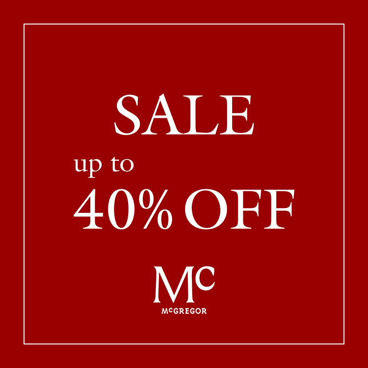 McGREGOR�i�}�b�N���K�[�j�̃V���b�v�j���[�X�u�yMc McGREGOR�z�{�����ꕔ���i��40%OFF �v