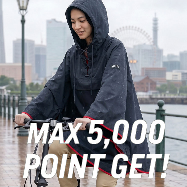 AIGLE�i�G�[�O���j�̃V���b�v�j���[�X�u�sAIGLE POINT�Ҍ��L�����y�[���I�tMAX5000P�Ҍ��v