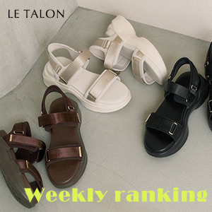 追加》3.5cmスクエア2WAYサンダル（サンダル）｜LE TALON（ルタロン