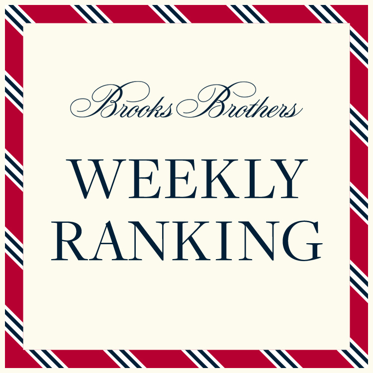 BROOKS BROTHERSiubNX uU[Yj̃Vbvj[XuyBrooks BrotherszWeekly Ranking TOP20v