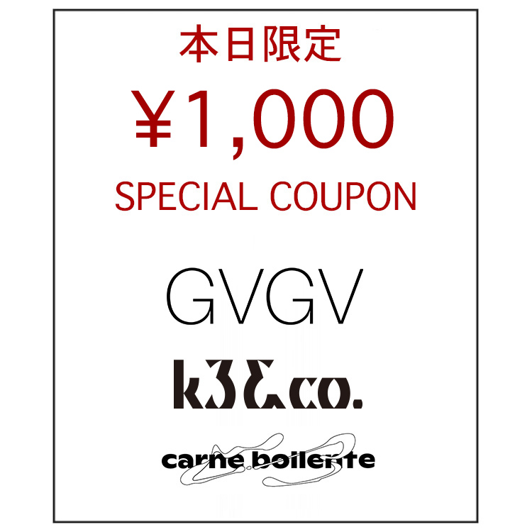 grapevine by k3�i�O���[�v���@�C���o�C�P�C�X���[�j�̃V���b�v�j���[�X�u�yZOZOTOWN�z SPECIAL COUPON�v