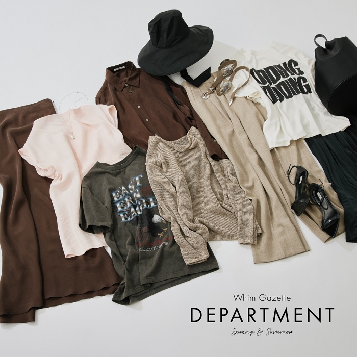 Whim Gazette�i�E�B���K�[�b�g�j�̃V���b�v�j���[�X�uWhim Gazette Department 2026SS �t����Ă̒��񂵃R�[�f�B�l�[�g�ɂ������߂̃A�C�e���v