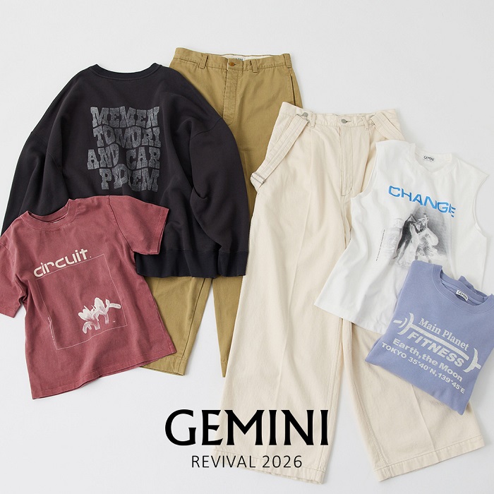 whim gazette GEMINI リブタンクトップ 2色セット Whim Gazette｜ウィムガゼットのトピックス「GEMINIの人気アイテムが