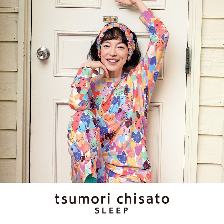 tsumori chisato SLEEP�i�c�����`�T�g �X���[�v�j�̃V���b�v�j���[�X�u�yNEW�z�n�[�g�l�R�̃��`�[�t��\��L���ŃJ���t���ɕ`�����y��������v