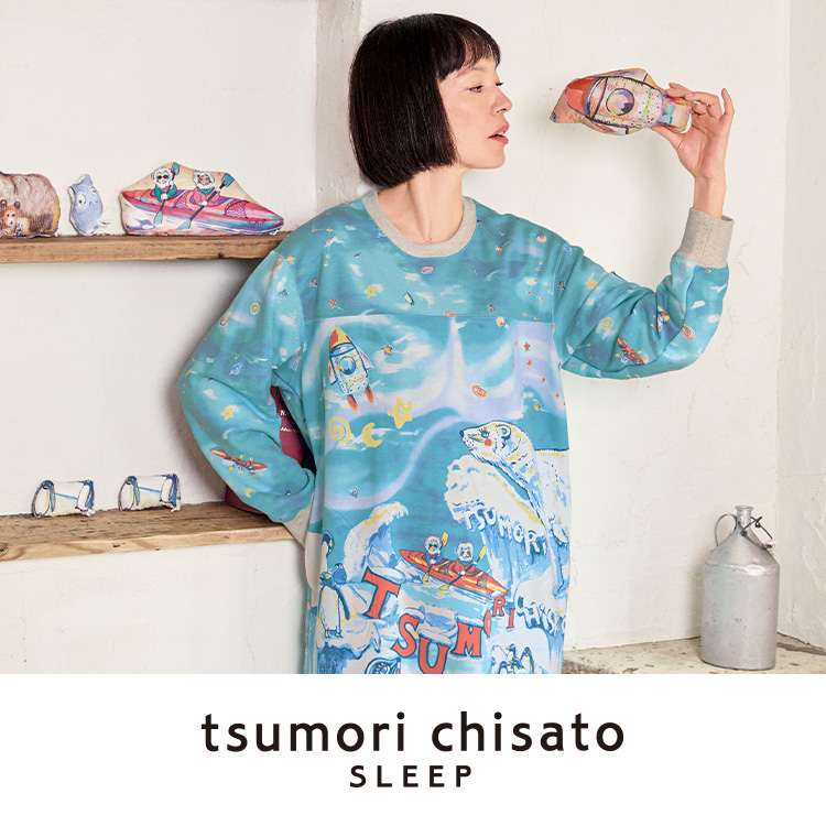 tsumori chisato SLEEP�i�c�����`�T�g �X���[�v�j�̃V���b�v�j���[�X�u�|�[���[�x�A�⓮����������炷�X�̘f���̐��E��\�������p�W���}��v