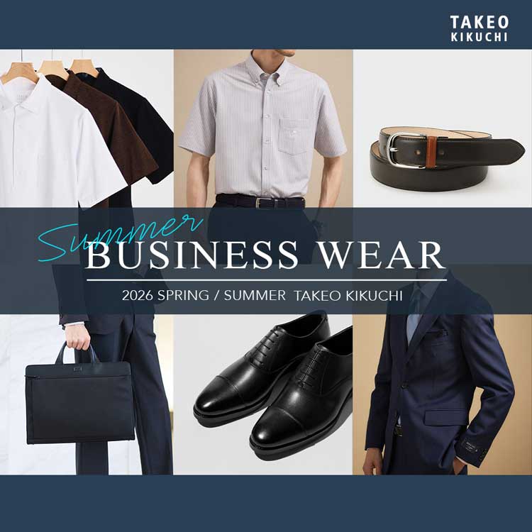 TAKEO KIKUCHI�i�^�P�I�L�N�`�j�̃V���b�v�j���[�X�u�yTAKEO KIKUCHI�z�T�}�[�r�W�l�X�E�G�A�v