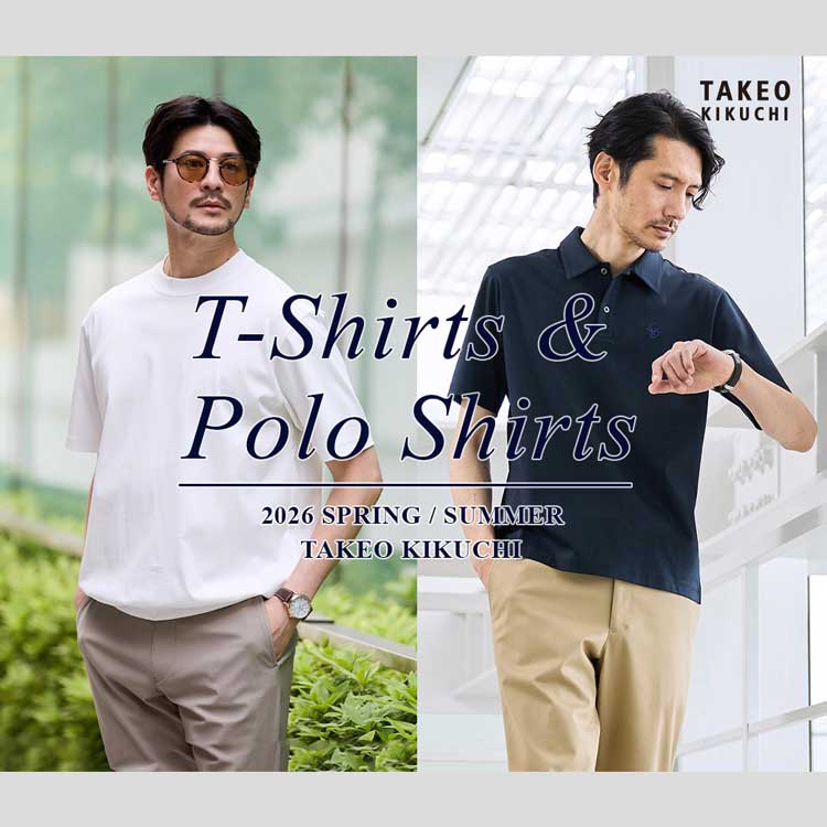 TAKEO KIKUCHI�i�^�P�I�L�N�`�j�̃V���b�v�j���[�X�uT�V���c���|���V���c�v