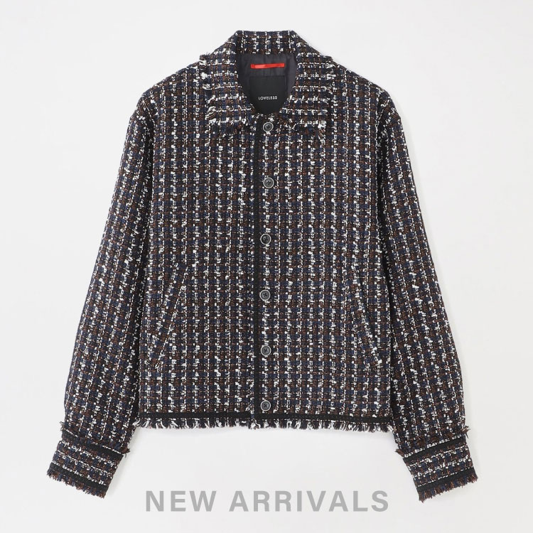 LOVELESS ラブレス　ラビットファー付　チェック柄　ポンチョ　コート LOVELESS｜ラブレスのトピックス「【NEW ARRIVALS】10月1日(木)入荷
