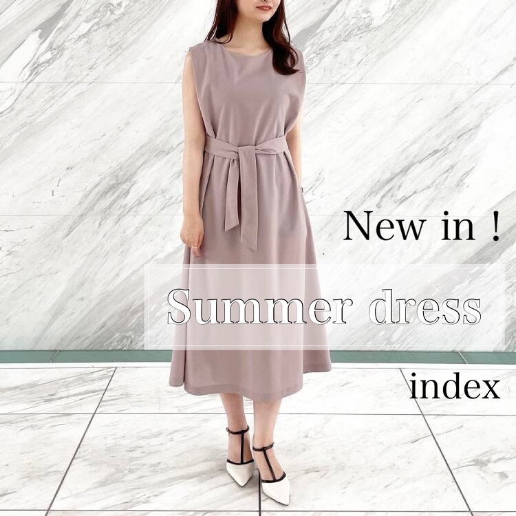 Index インデックスのトピックス Index お仕事着にもおすすめ 新作ワンピース Zozotown