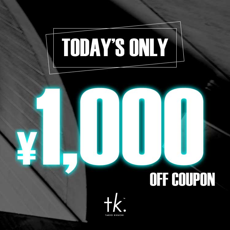 tk.TAKEO KIKUCHI�i�e�B�[�P�[ �^�P�I�L�N�`�j�̃V���b�v�j���[�X�u�y�{��1,000�~�N�[�|�����s���I�z�v